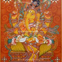 maha ganapathi indian mural arts of god