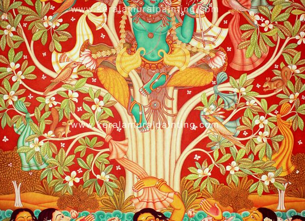 krisha leela mural painting