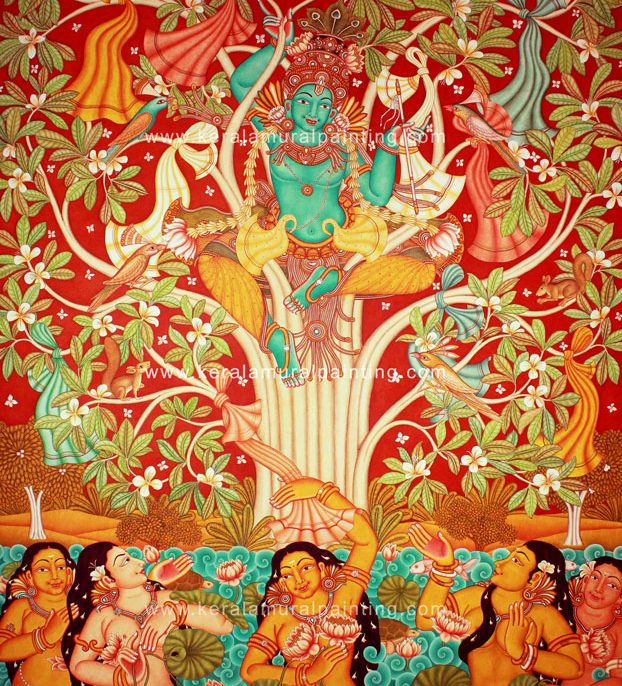 krisha leela mural painting