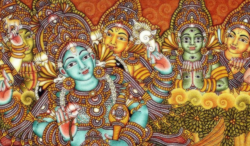 hindu mural painting