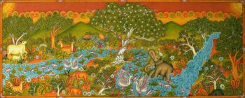 Kerala mural Nature Paintings