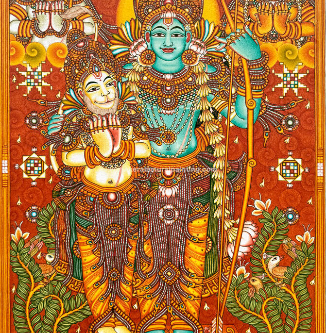 Baktha_Hanuman mural painting