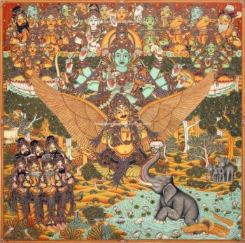 Gajendra_Moksham_Kerala_Mural_art