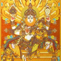 Lord-Narasimha-with Prahlada mural