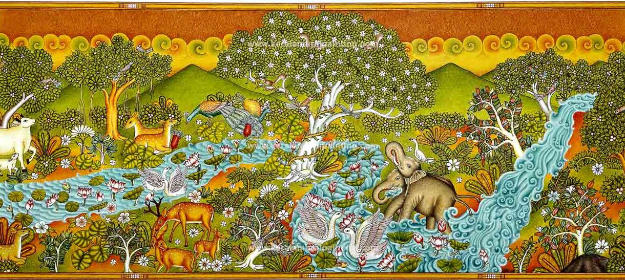 Kerala_Mural_Nature | wall mural art