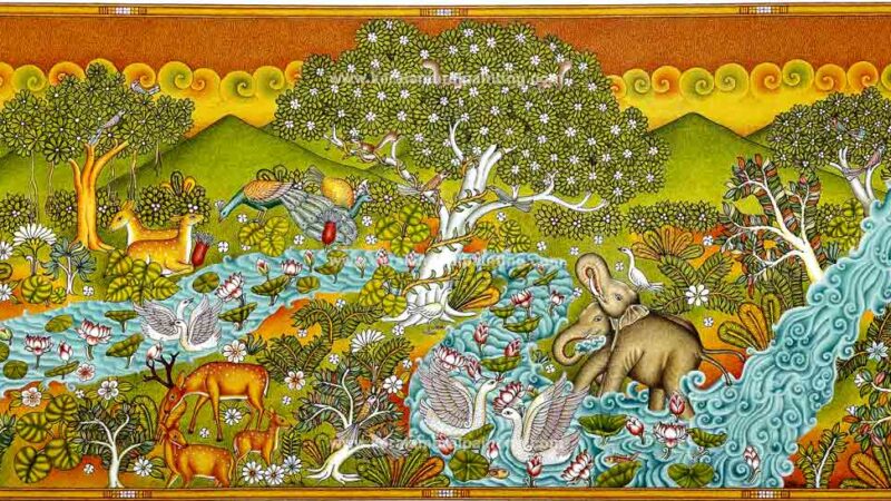 Kerala_Mural_Nature | wall mural art