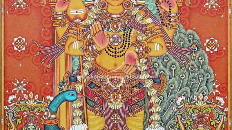 Lord_Muruga_Kerala_Mural