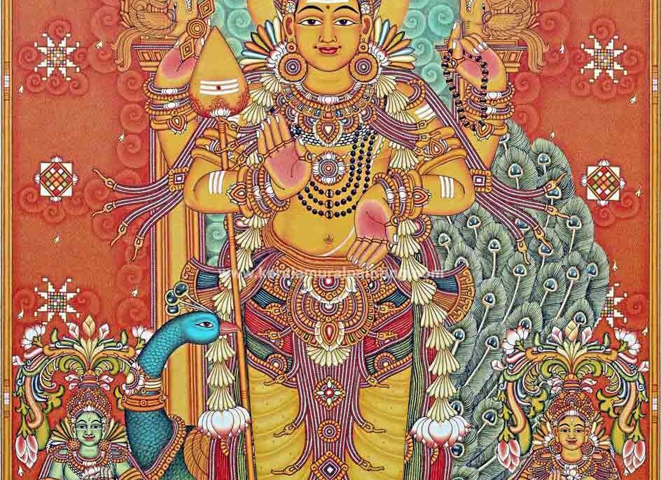 Lord_Muruga_Kerala_Mural