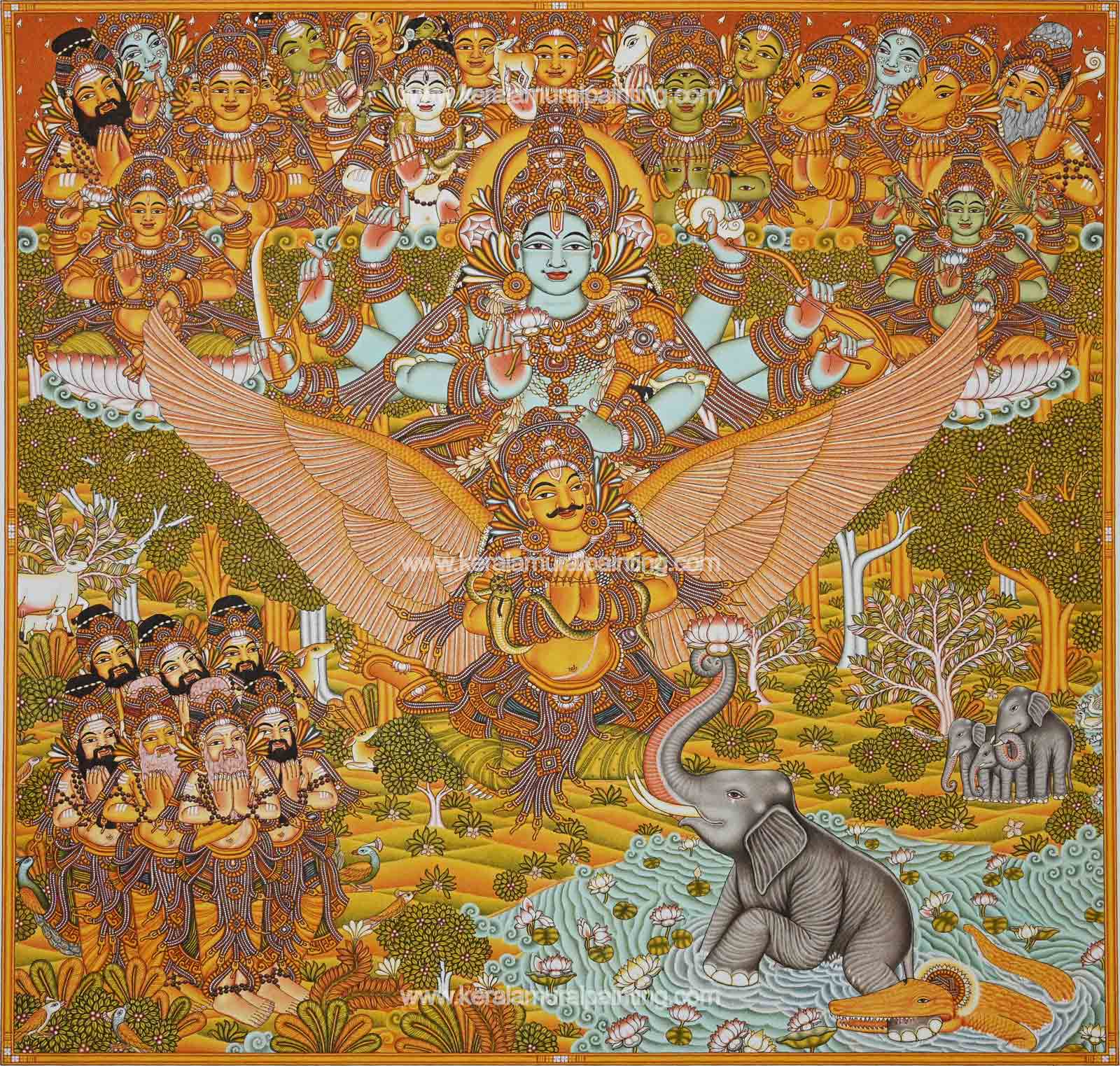 Gajendra_Moksham_Kerala_Mural