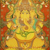 Lord ganapathi_Kerala-Mural